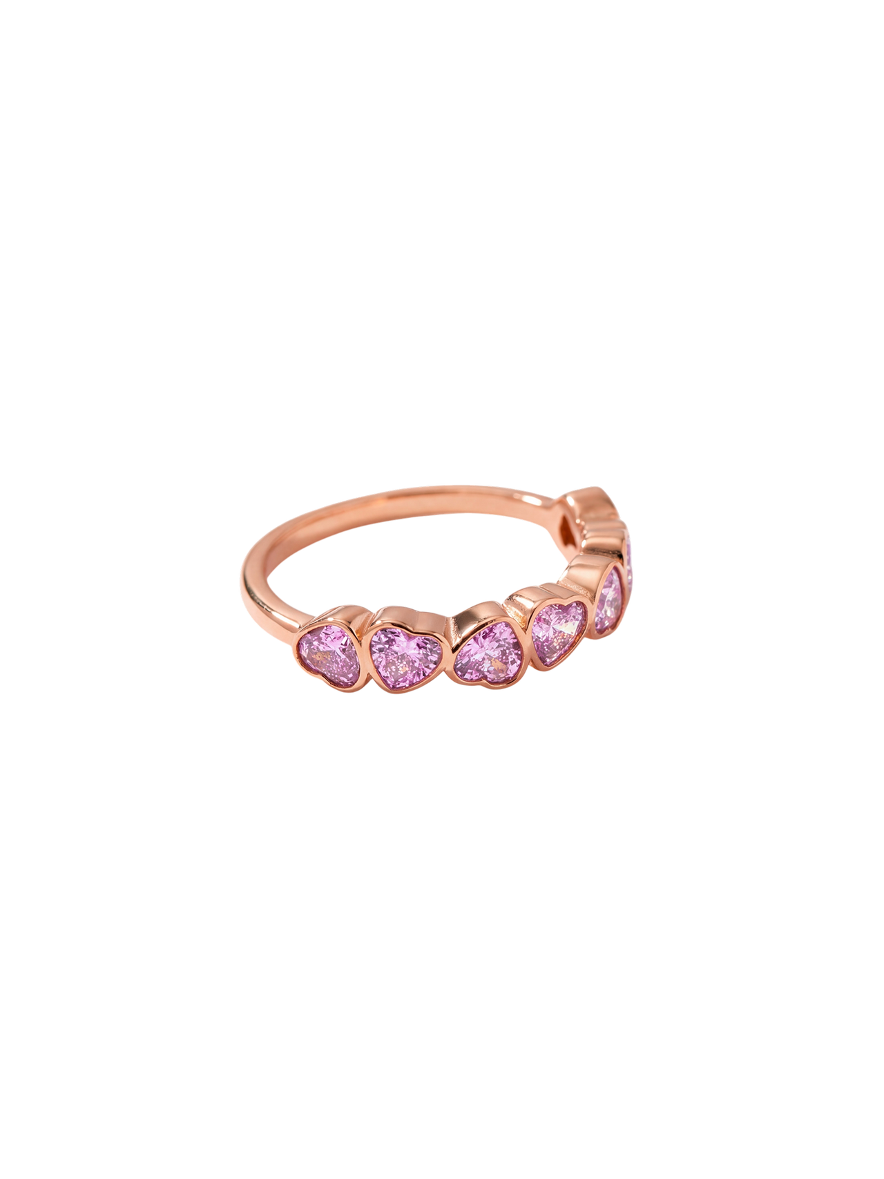 Hearts Of Love Pink Ring