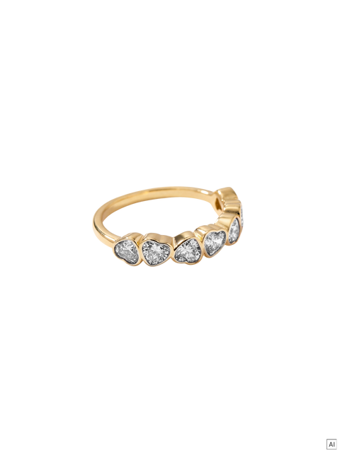 Hearts Of Love White Ring