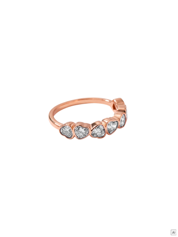 Hearts Of Love White Ring