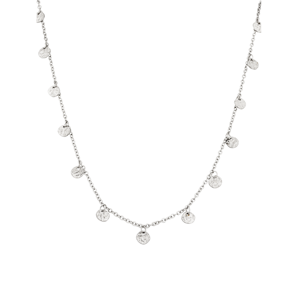 PURELEI Malihini Kette aus nickelfreiem Silber mit kleinen Coins, elegant und vielseitig für Layering-Styles.