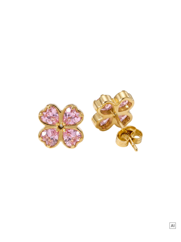 Rosa Cuore Ohrringe