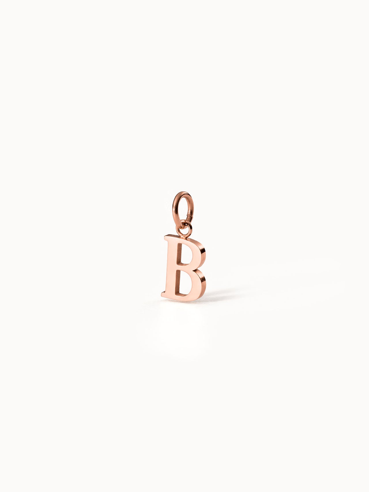 PURELEI Pure B Charm Roségold Buchstaben-Anhänger minimalistisch elegant und femininer Island-Spirit