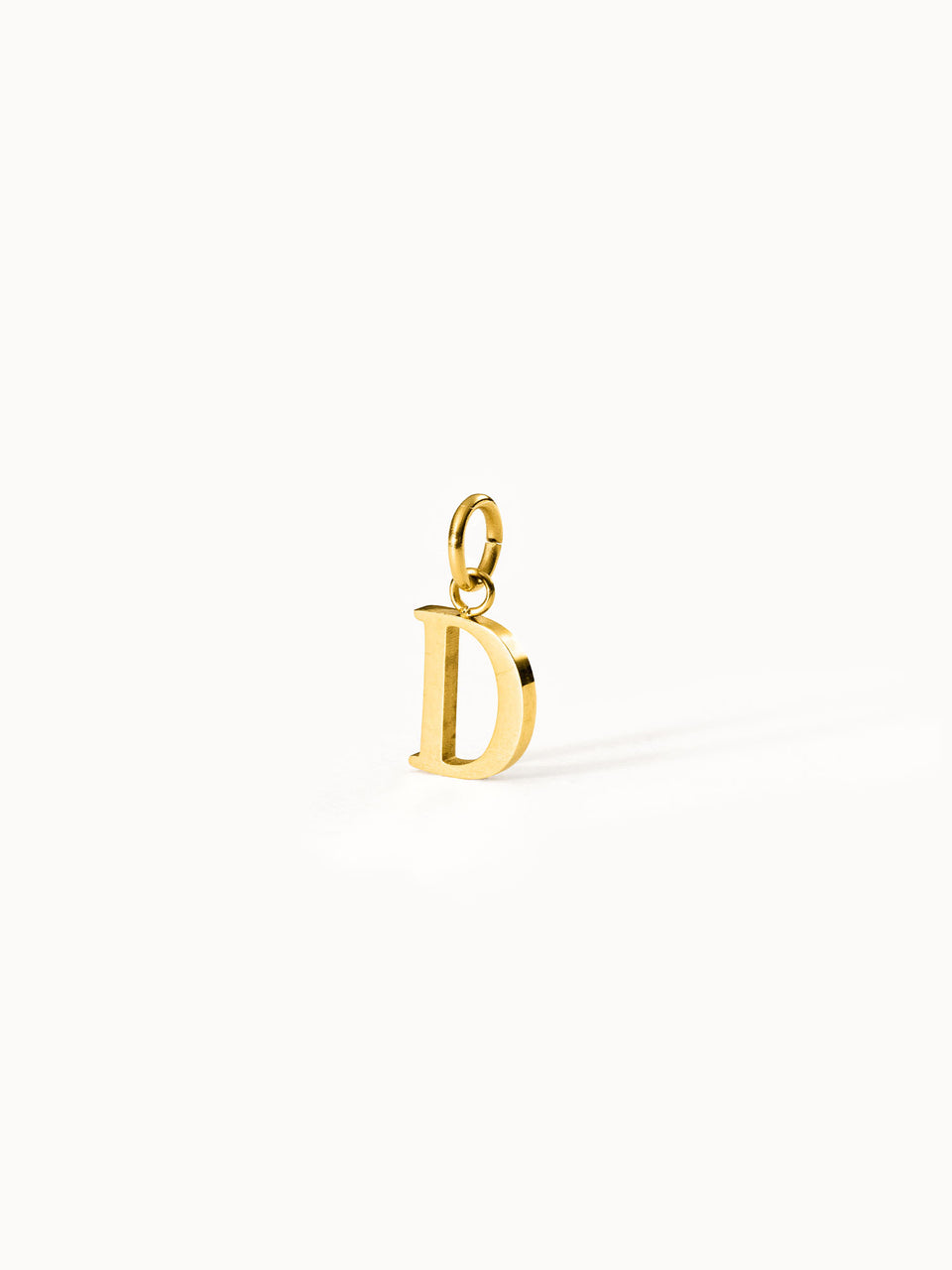 Purelei Pure D Charm goldener Edelstahl Anhänger Buchstabe D elegant minimalistisch, warm und zeitlos
