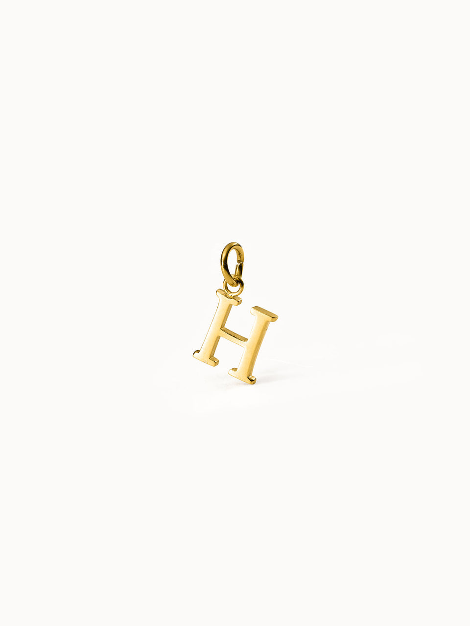 PURELEI Pure H Charm aus 18K Gold Edelstahl, minimalistischer Buchstaben-Anhänger, elegant und zeitlos.