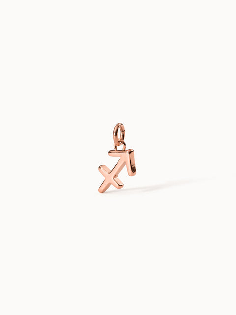 Roségoldener Schütze Zodiac Charm aus Edelstahl, pure Eleganz von PURELEI, clean & feminin inszeniert.