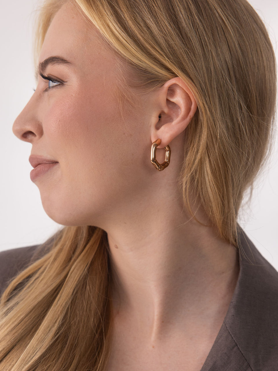 Hexagon Earrings