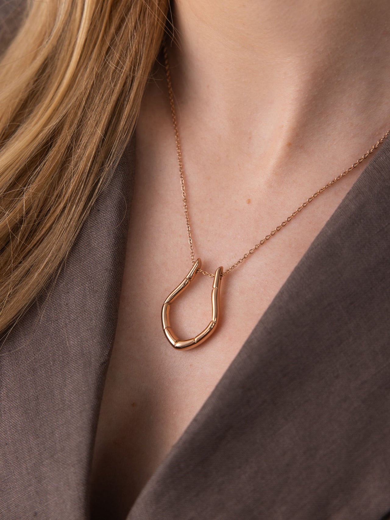 Ring-Halter Tropfen Kette