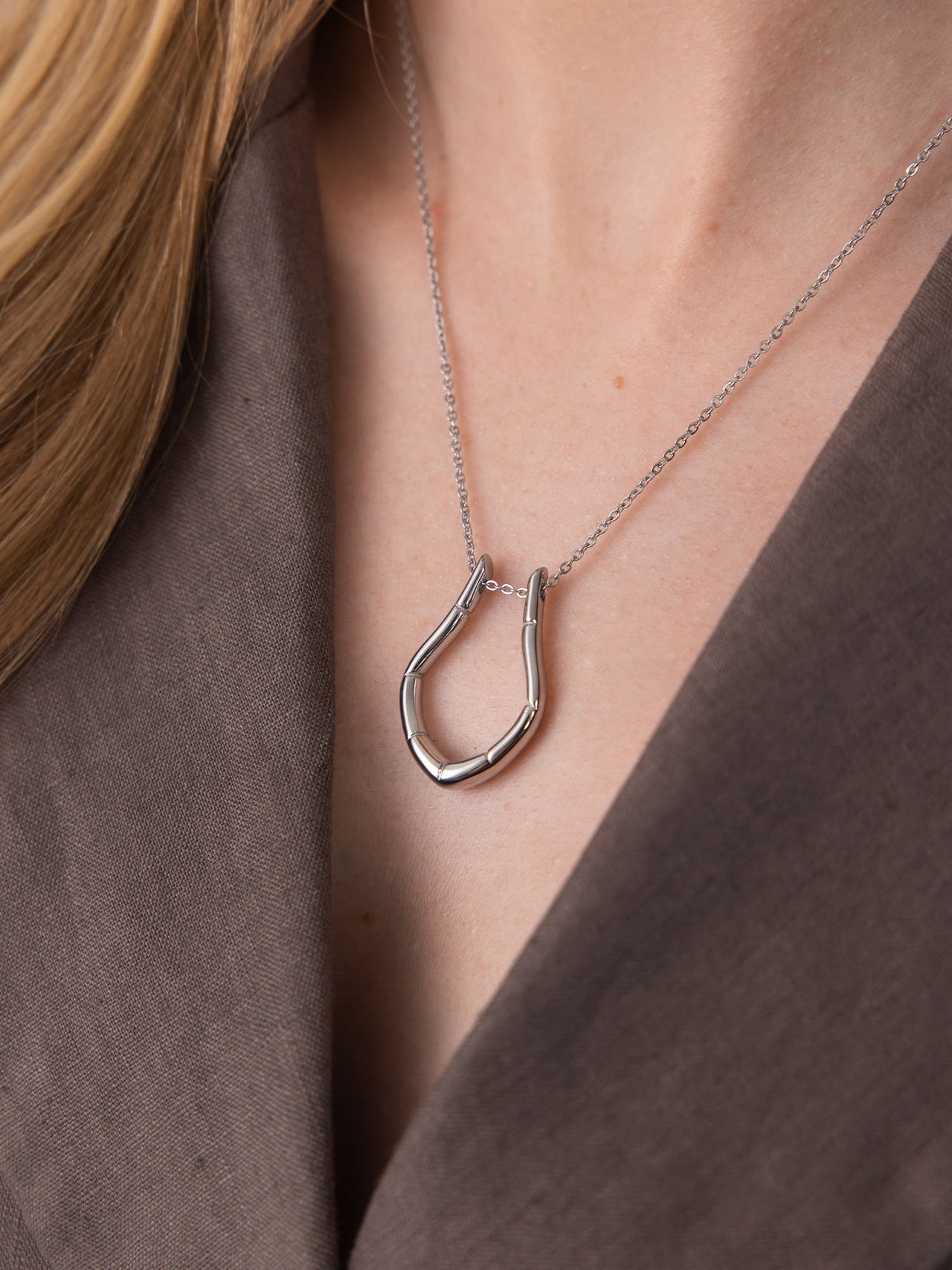 Ring-Halter Tropfen Kette