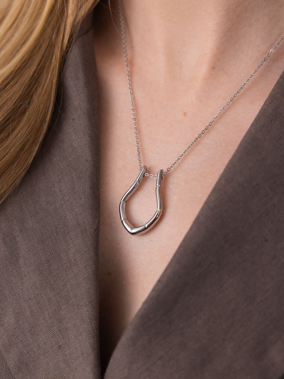 Ring-Halter Tropfen Kette