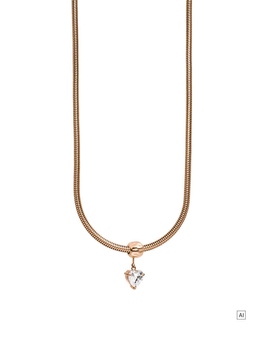 LEI Kette White Heart Set