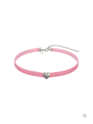 Velvet Heart Choker