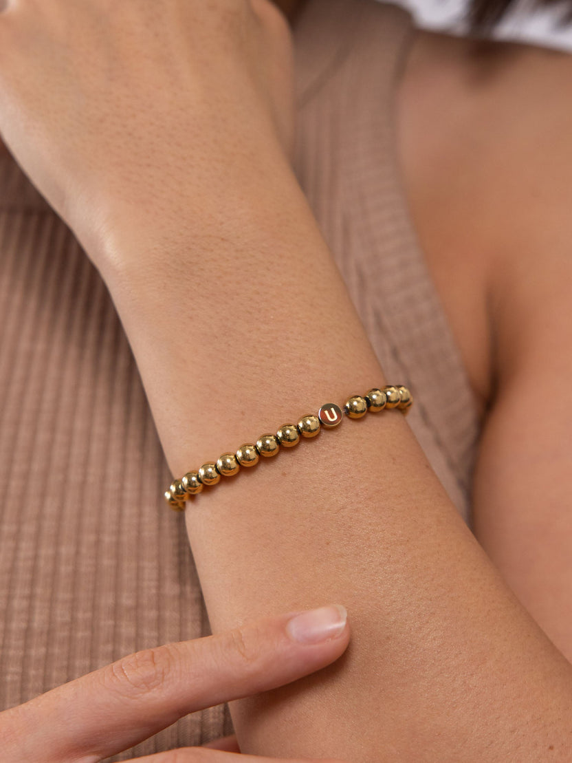 Letter U Armband