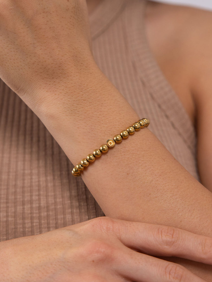 Letter O Armband