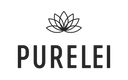 PURELEI Logo mit stilisierter Lotusblüte in elegantem Schwarz