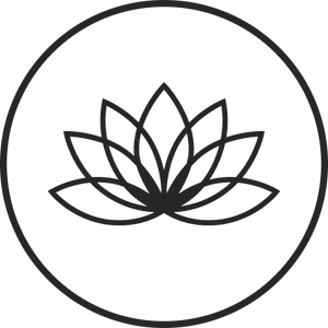 Lotus-Design in Schwarz, symbolisiert Eleganz und Aloha-Spirit von PURELEI.