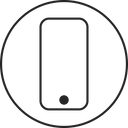 Minimalistisches Design eines Smartphones in Schwarz, inspiriert von PURELEI.