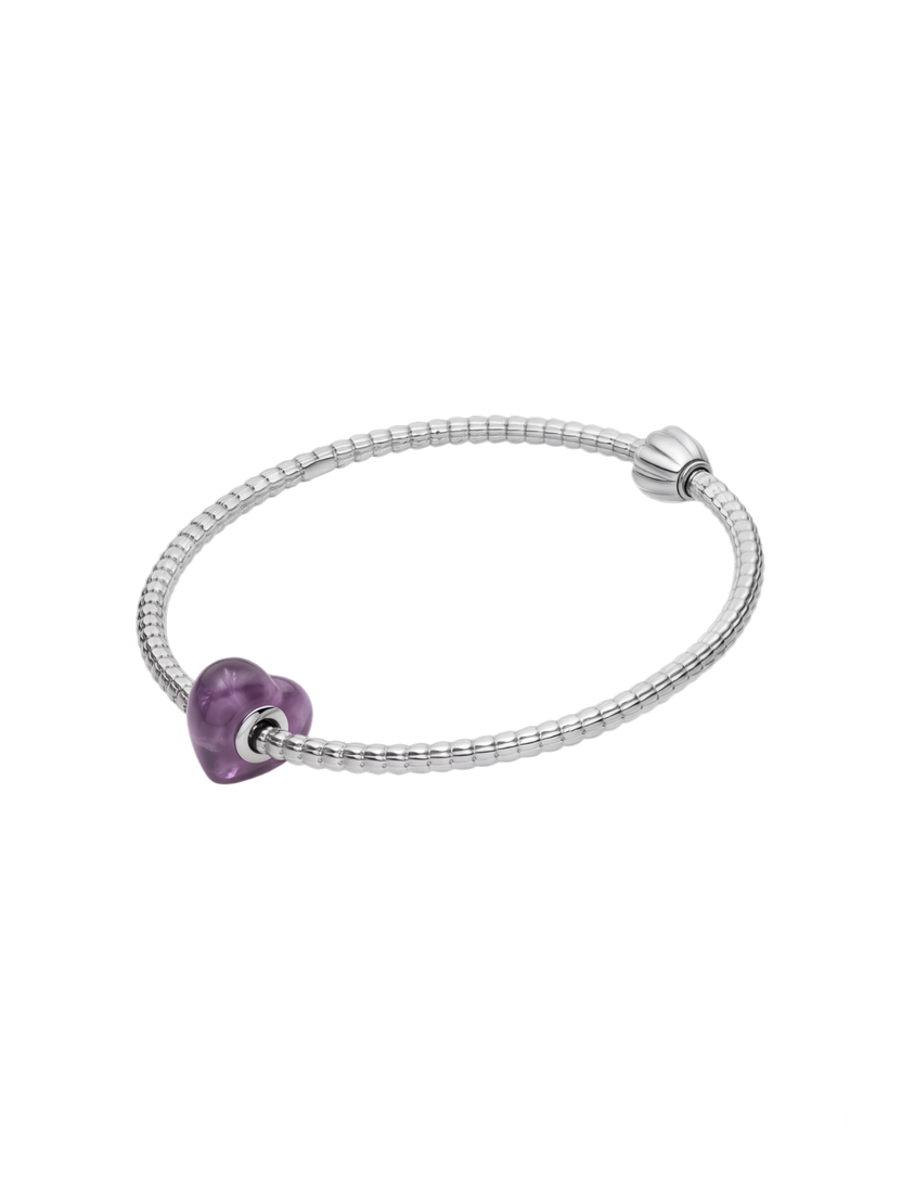 LEI Amethyst Herz Charm