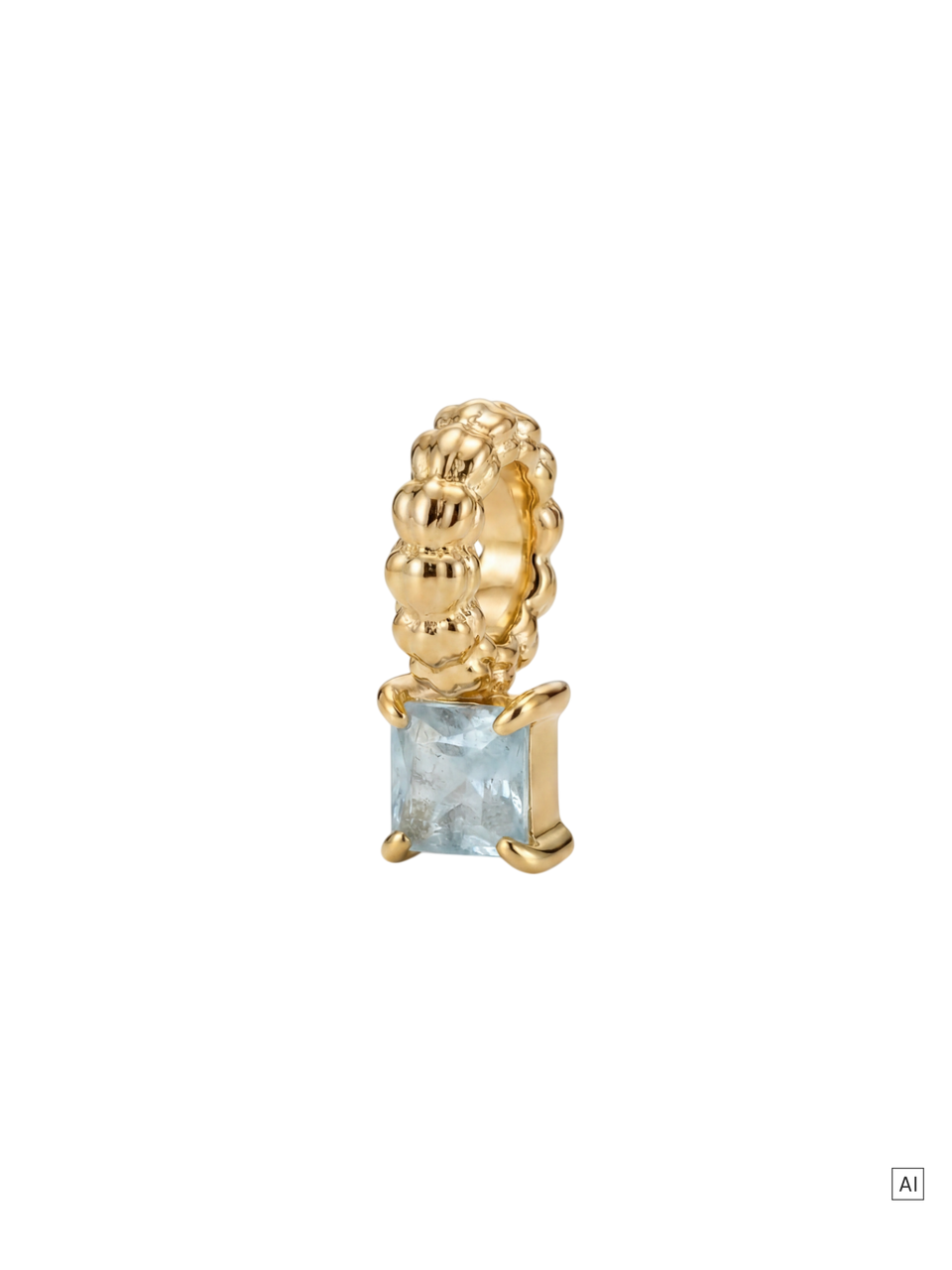 LEI Geburtsstein Charm März Aquamarin