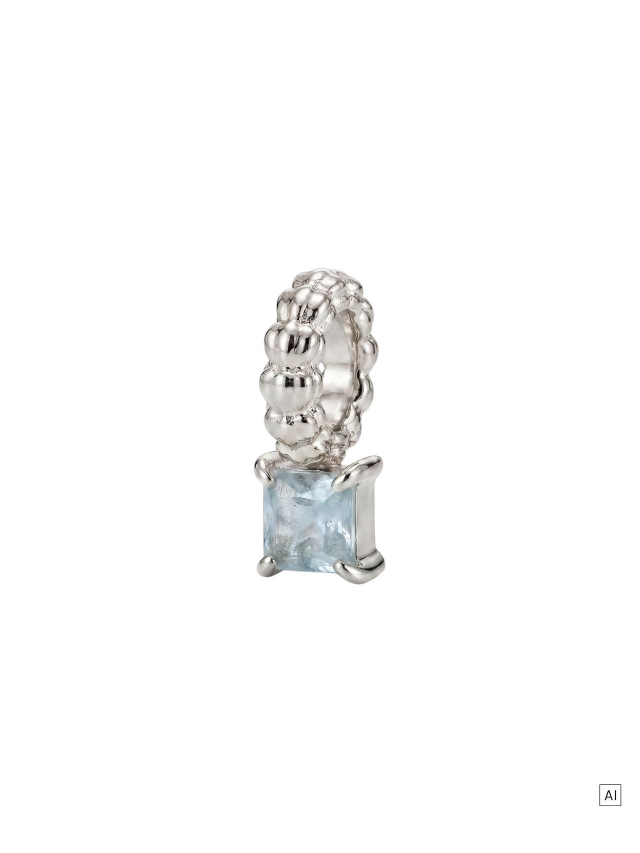 LEI Geburtsstein Charm März Aquamarin