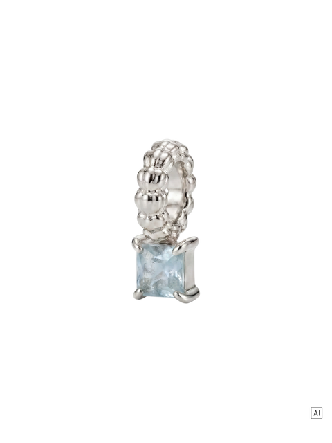 LEI Geburtsstein Charm März Aquamarin