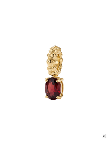 LEI Geburtsstein Charm Januar Granat