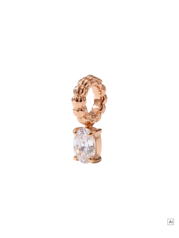 LEI Geburtsstein Charm April Bergkristall