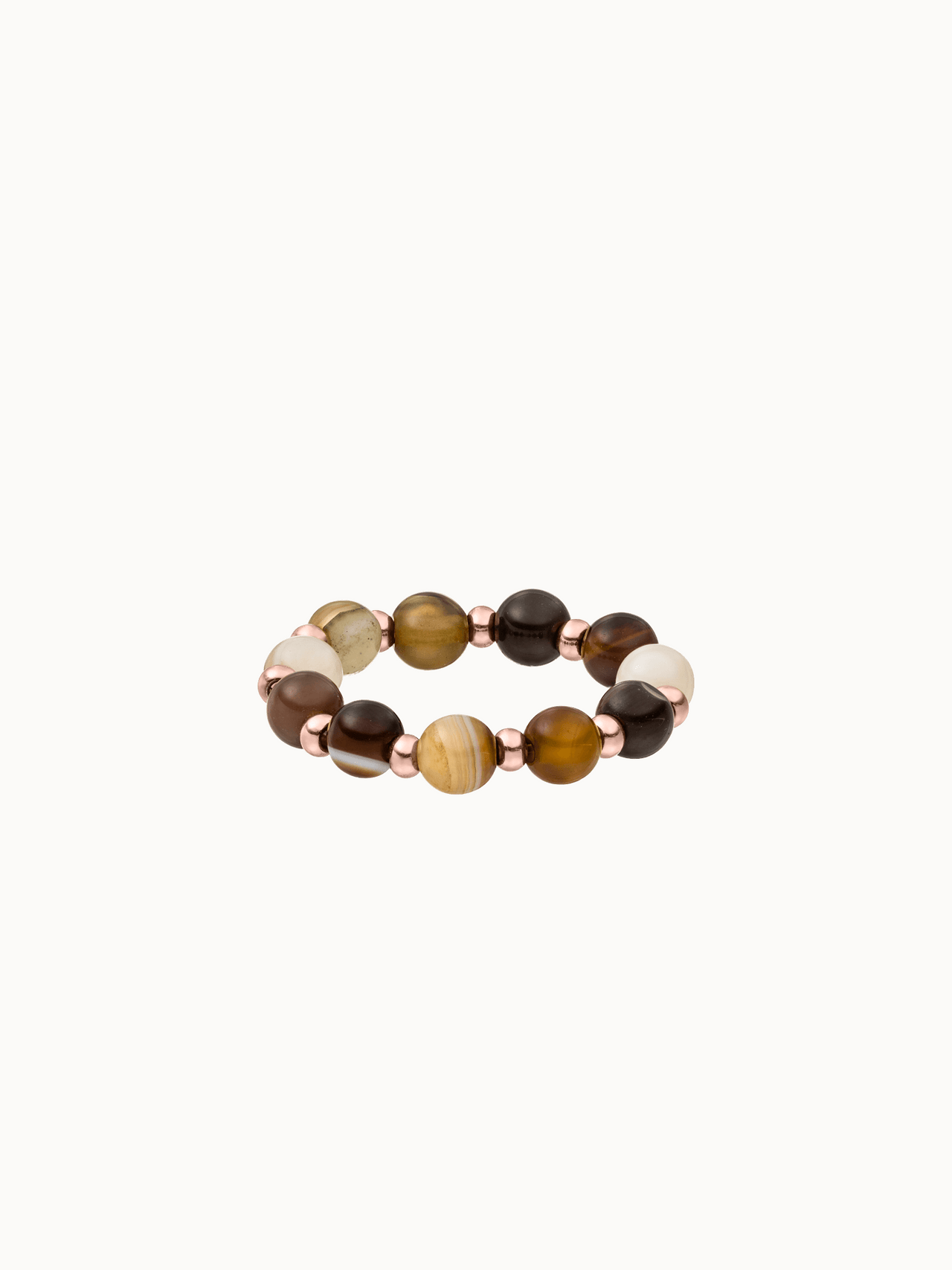 Anxiety Mahina Club Mokupuni Ring aus Edelstahl und Natursteinperlen von PURELEI, elegant und zeitlos.