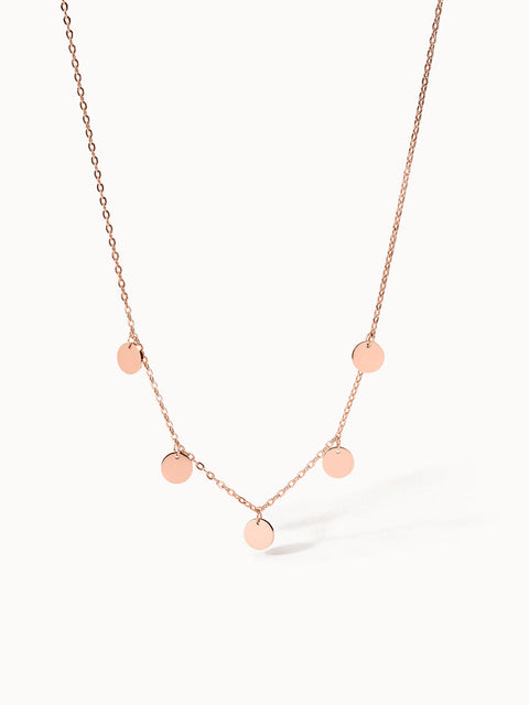 PURELEI Kalea Kette in Roségold mit zarten Anhängern, edel und feminin, perfekt für Layering Looks.