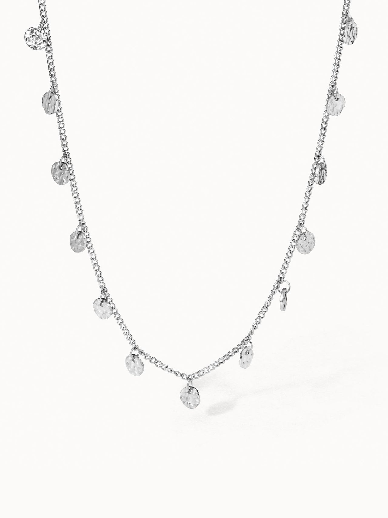 PURELEI Malihini Kette aus nickelfreiem Silber mit geprägten Coins, zart und elegant für Layering-Styles.