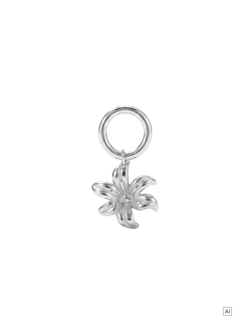 Lilie Ohrring-Charm 
- Geburtsblume Mai