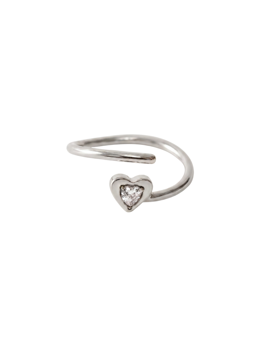 Adjustable Heart Ring