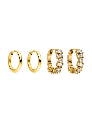 Statement Glitter Ohrring Set