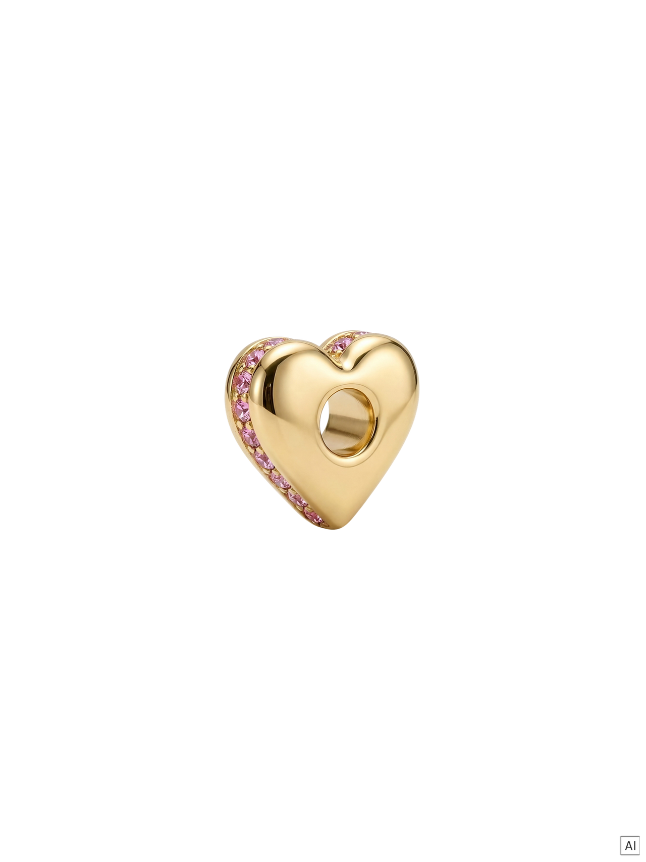 LEI Sparkling Heart Charm