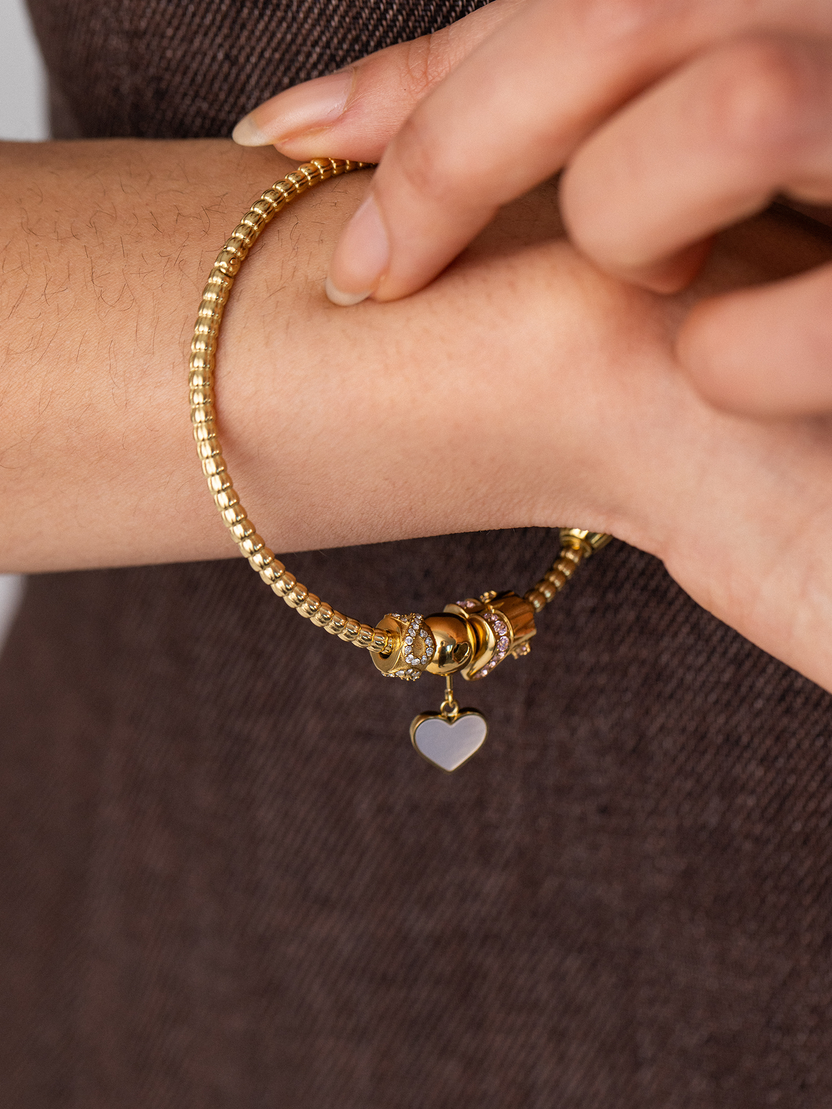 LEI Sparkling Heart Charm