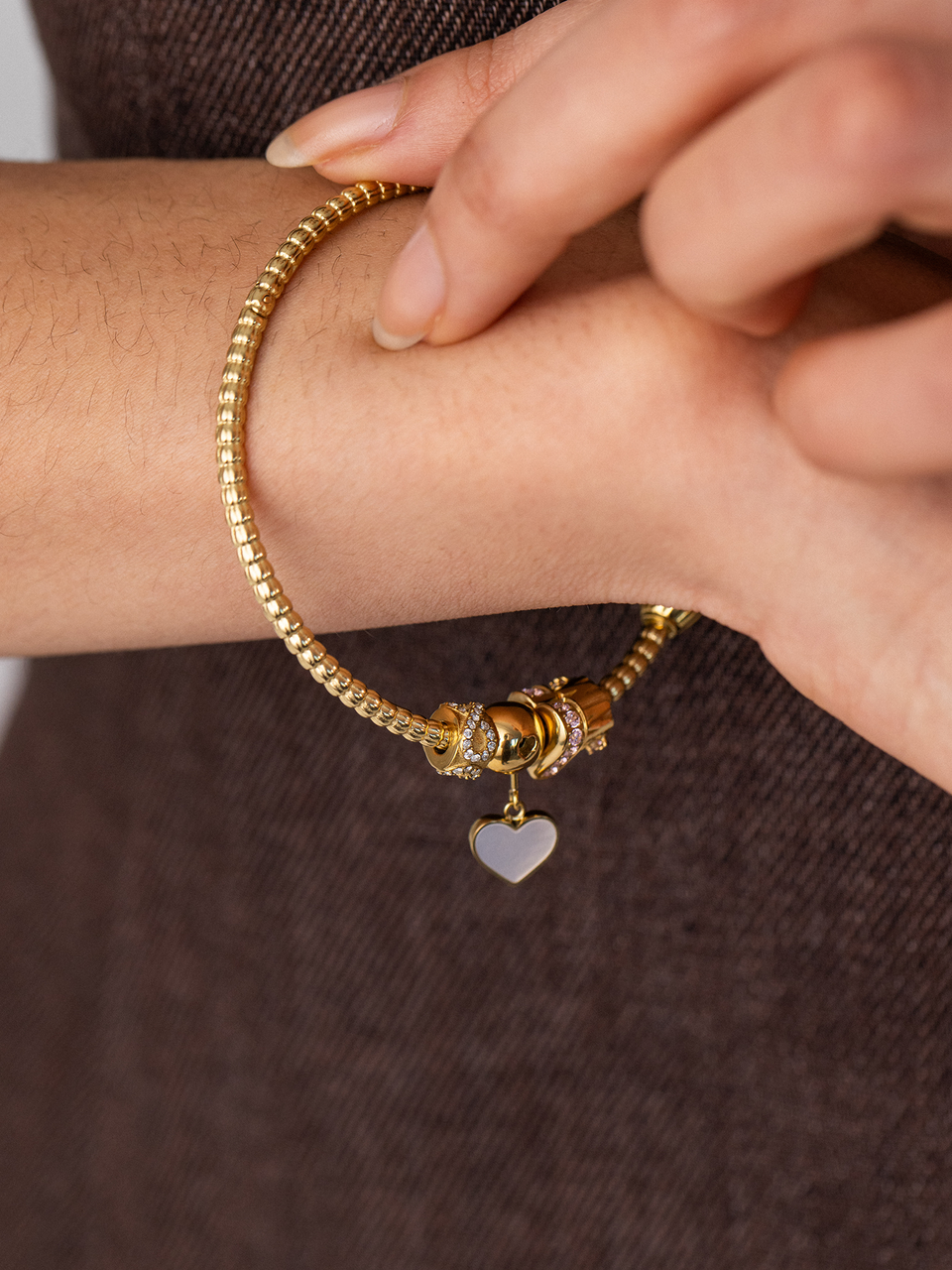 LEI Sparkling Heart Charm