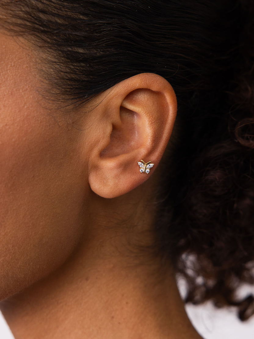 Glitter Butterfly Piercing