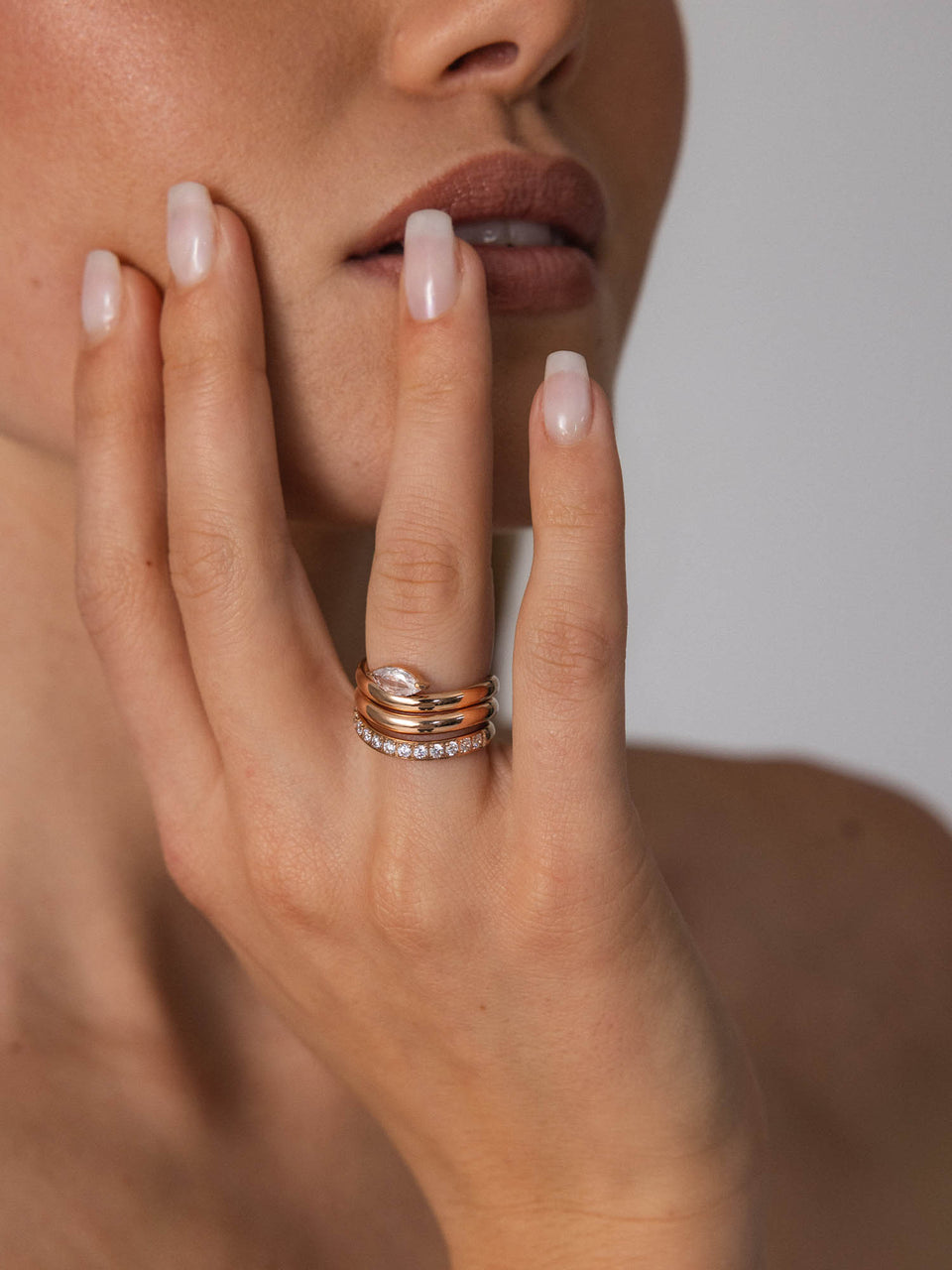 Lumi Trio Ring Set