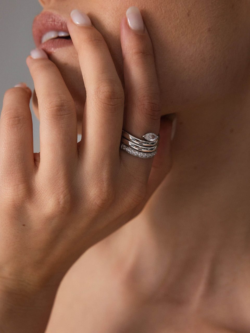 Lumi Trio Ring Set
