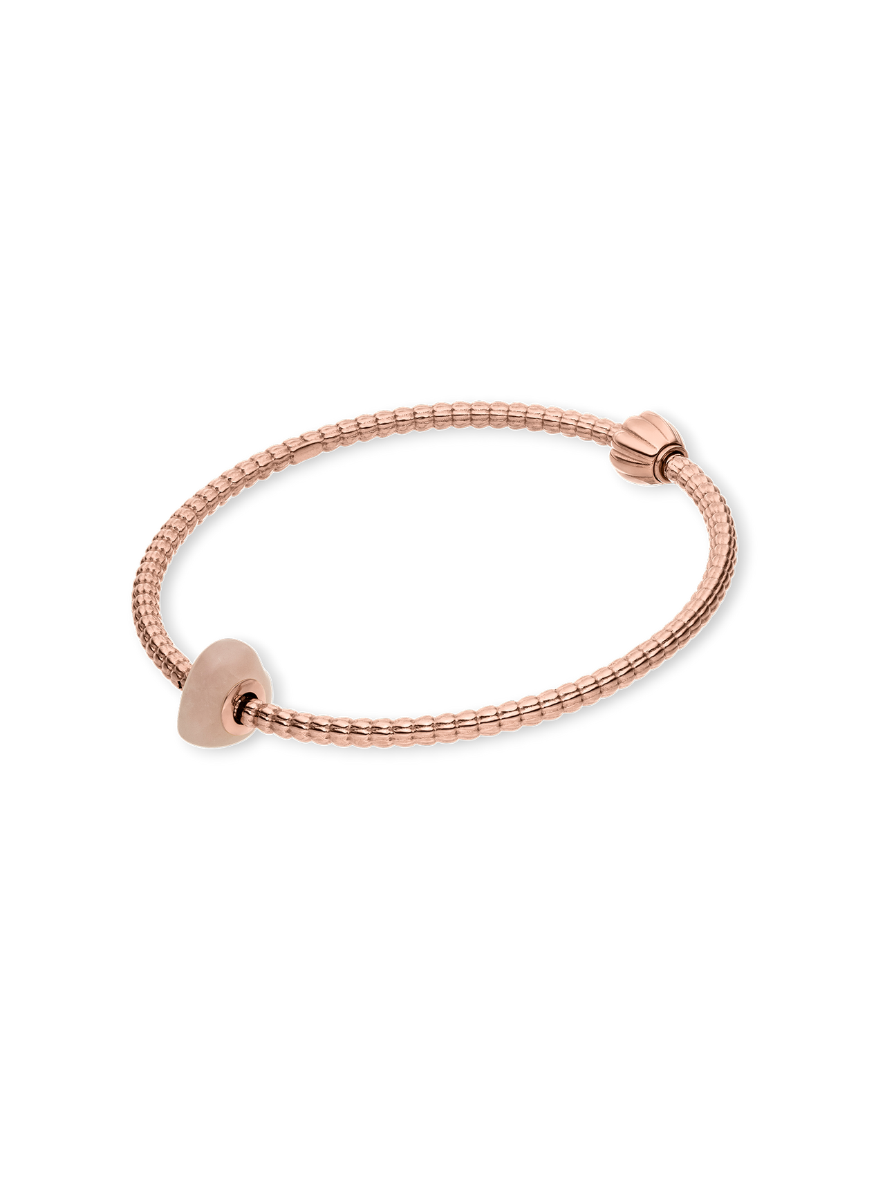 LEI Rosequarz Heart Charm