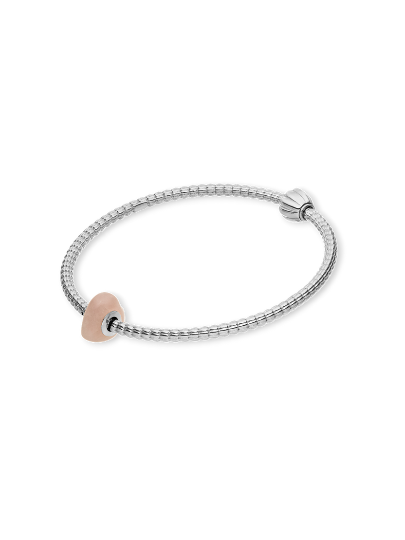 LEI Rosequarz Heart Charm