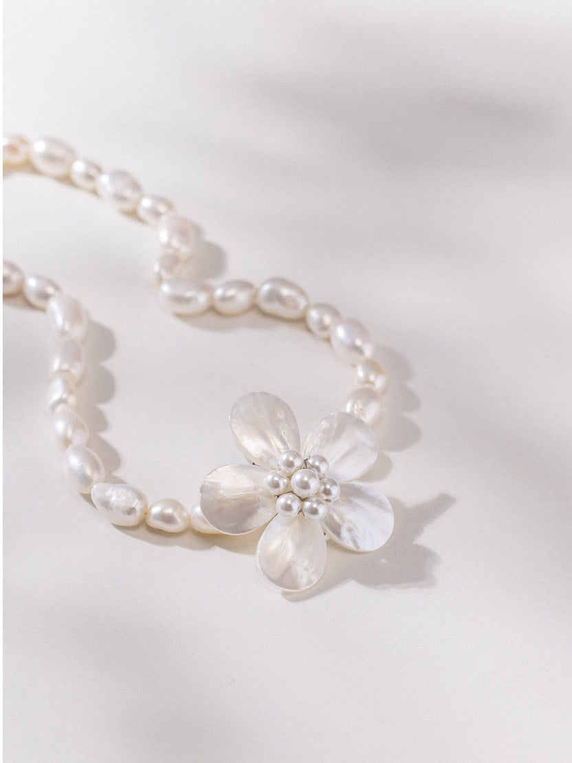 Pearly Flower Charm