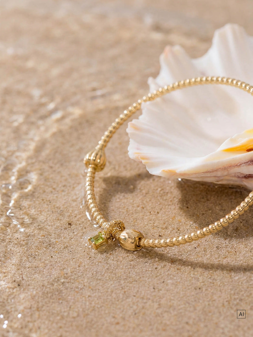 LEI Geburtsstein Charm August Peridot