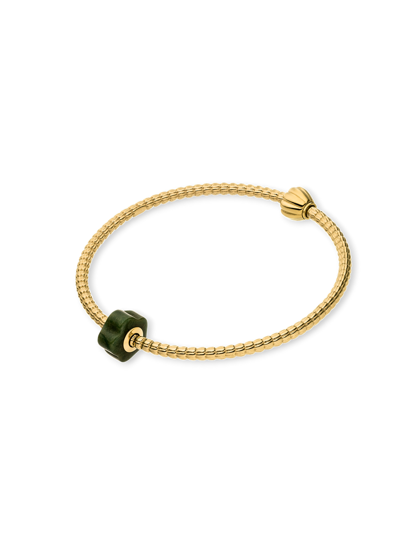 LEI Jade Flower Charm
