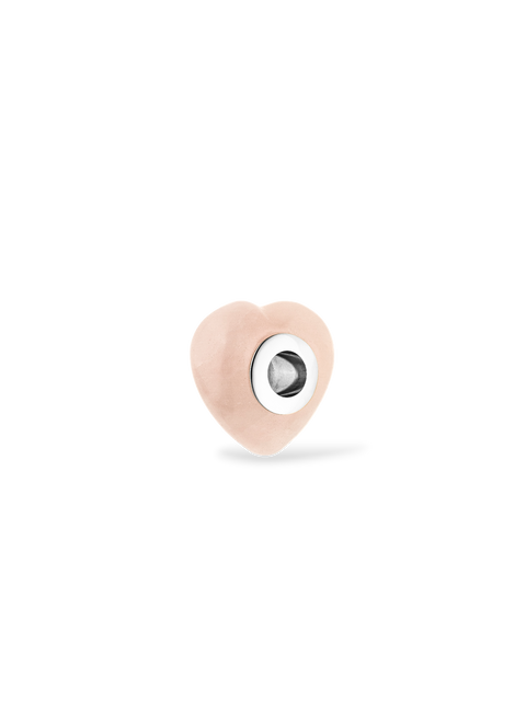 LEI Rosequarz Heart Charm