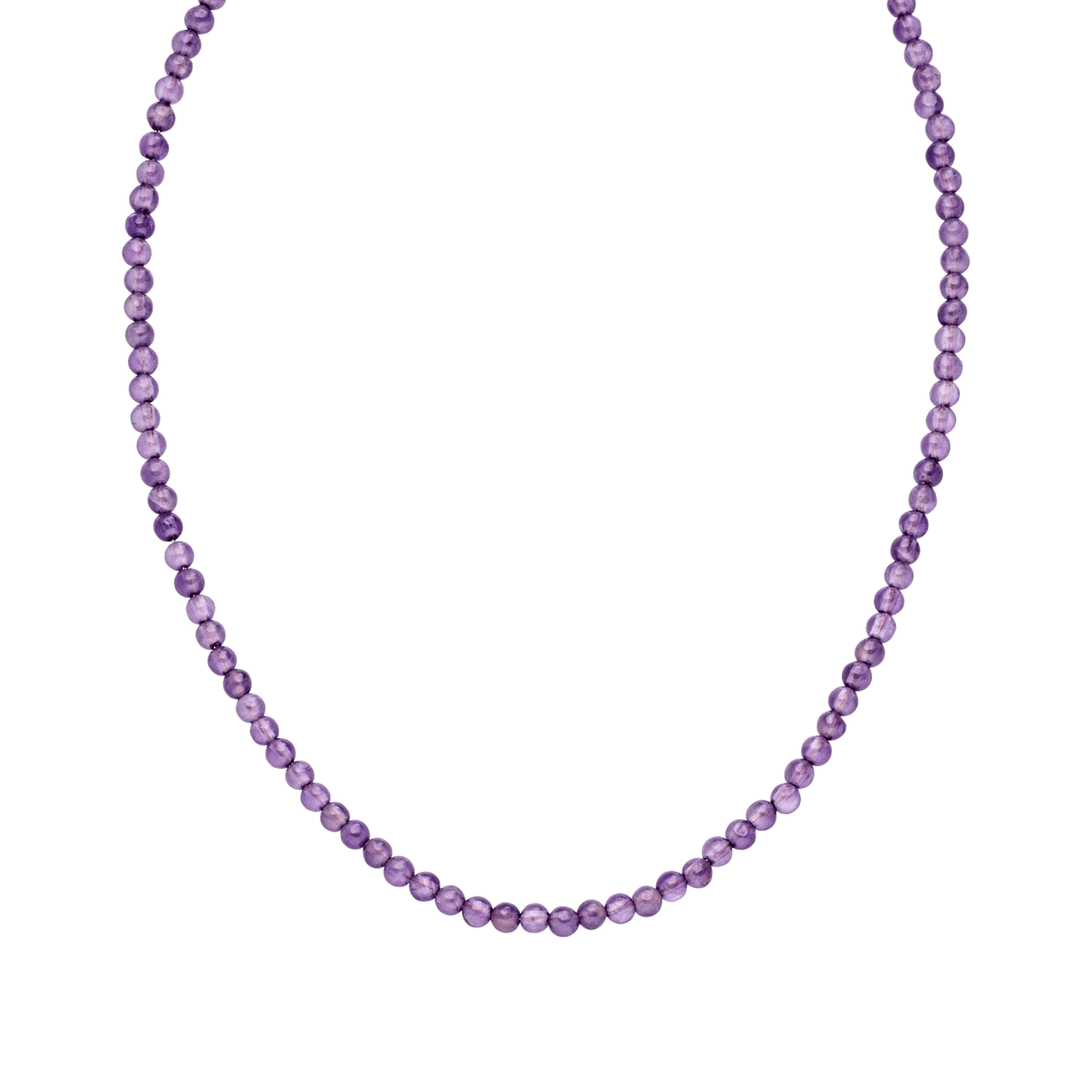 Amethyst Kette aus nickelfreien lila Perlen, elegant und feminin, pure Ästhetik von PURELEI.