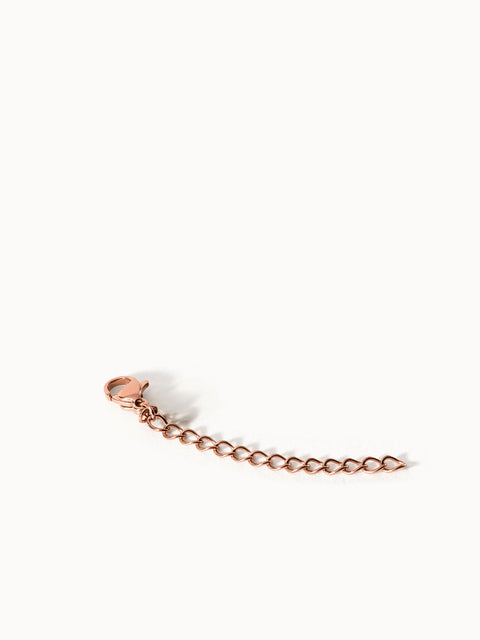 PURELEI Armband Extender in Roségold, feine Kettenglieder, elegant und vielseitig, inspiriert von islandischem Stil.