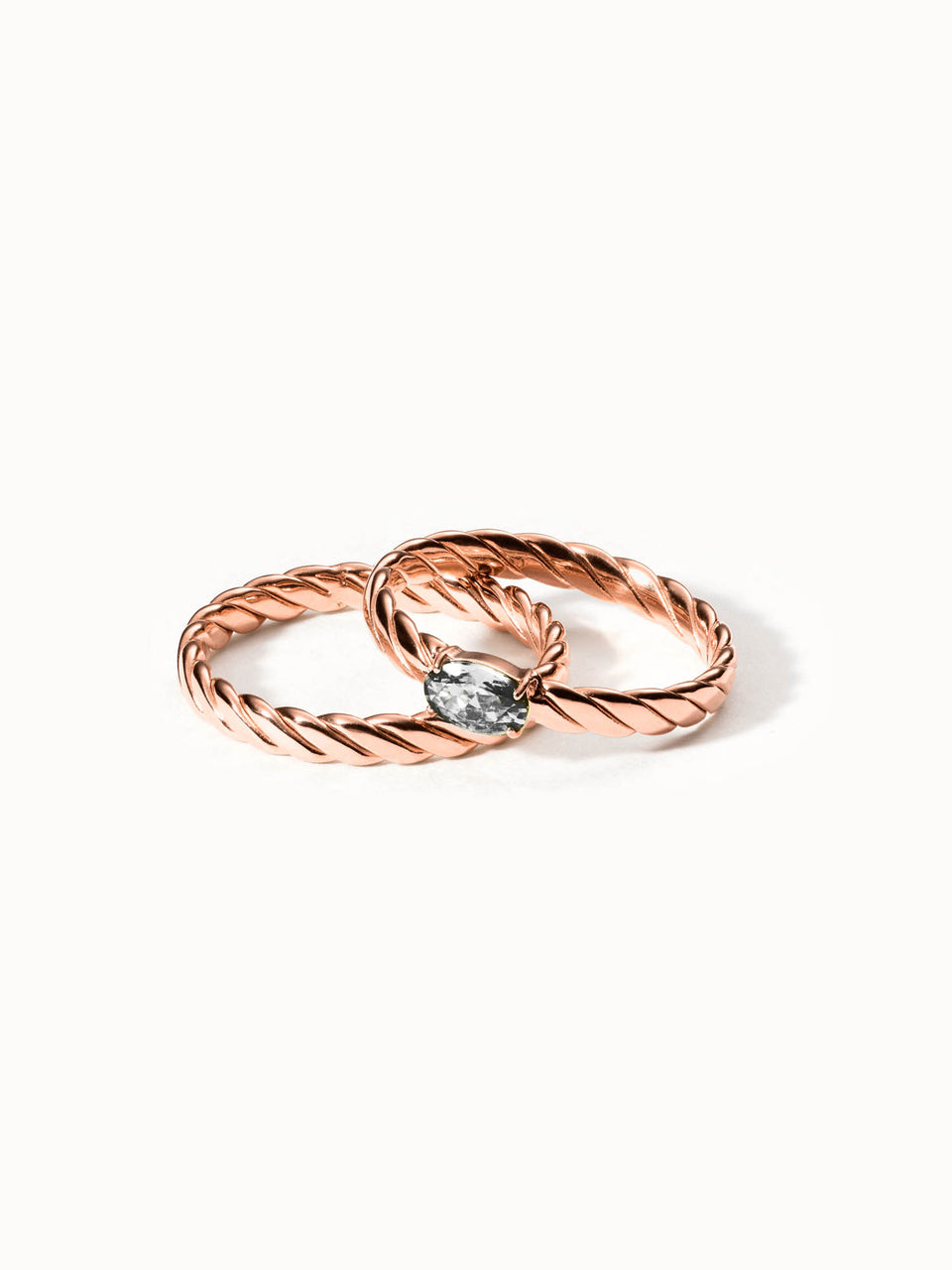 Volcano Ring Set Weiß