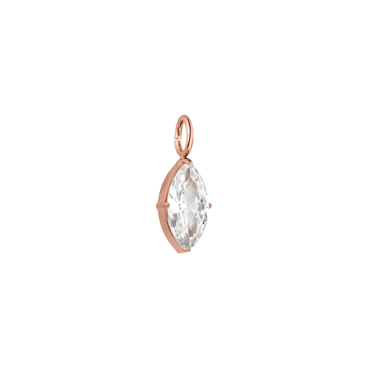 Roségoldener Anhänger mit klarem Stein, elegant und zeitlos – PURELEI.