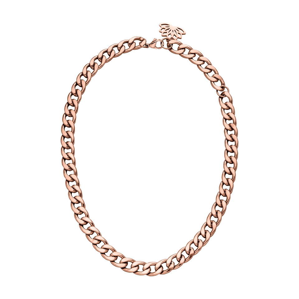 PURELEI Ikaika Kette aus rosévergoldetem Edelstahl, markant, elegant und zeitlos mit verstellbarer Länge.