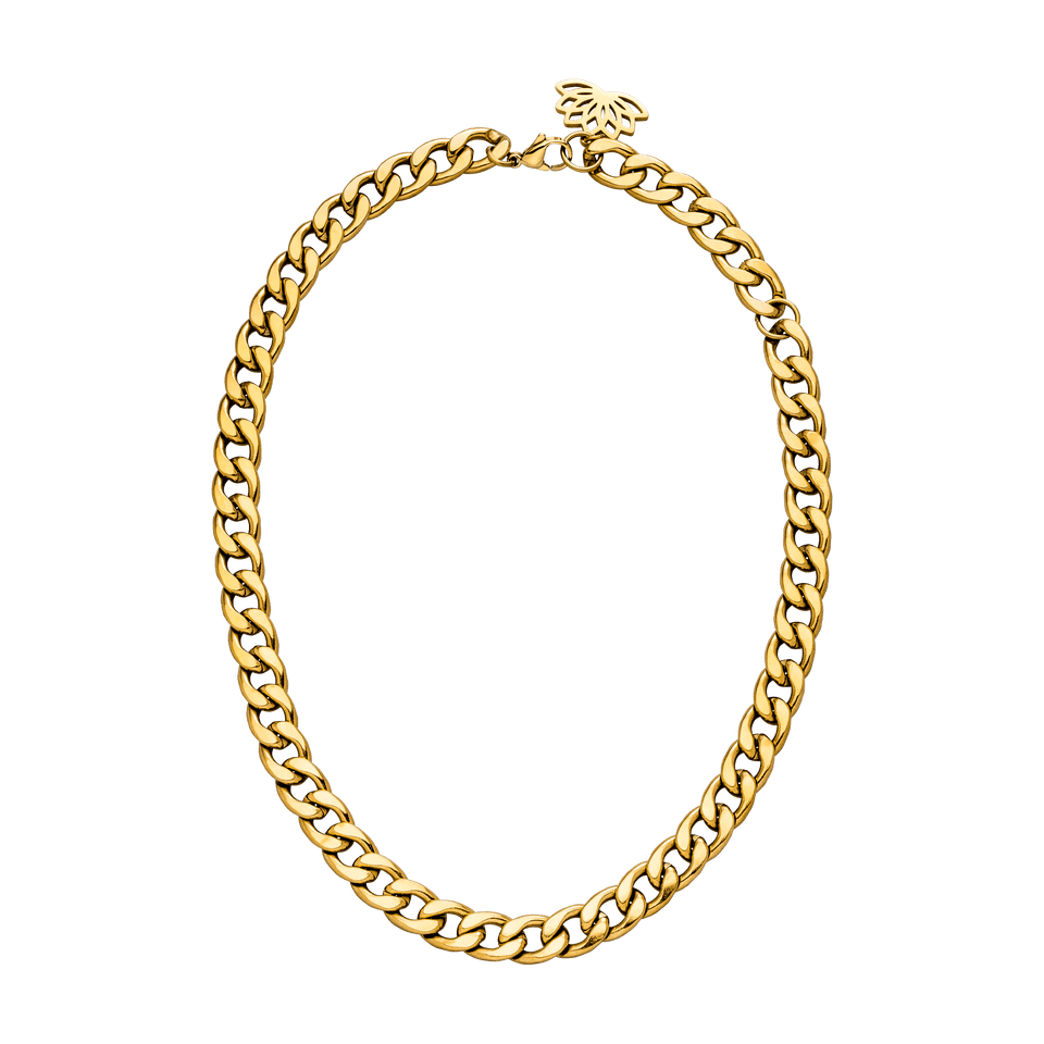 PURELEI Ikaika Kette aus 18K vergoldetem Edelstahl, kräftiges Gliederdesign, elegant und zeitlos glänzend